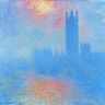 Claude Monet, Londres, le Parlement ; trouée de soleil dans le brouillard